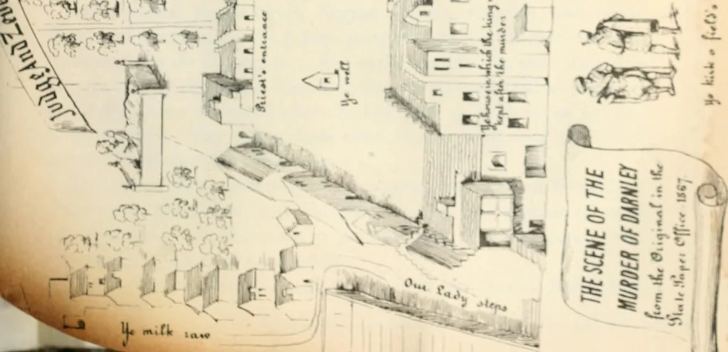 An illustration from The castles, palaces, and prisons of Mary of Scotland, 1850, leaf 204