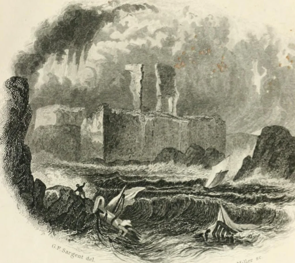 An illustration from The castles, palaces, and prisons of Mary of Scotland, 1850, leaf 386