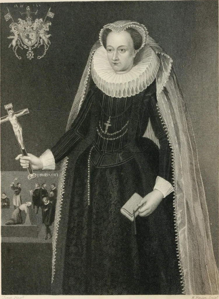 An illustration from The castles, palaces, and prisons of Mary of Scotland, 1850, leaf 9