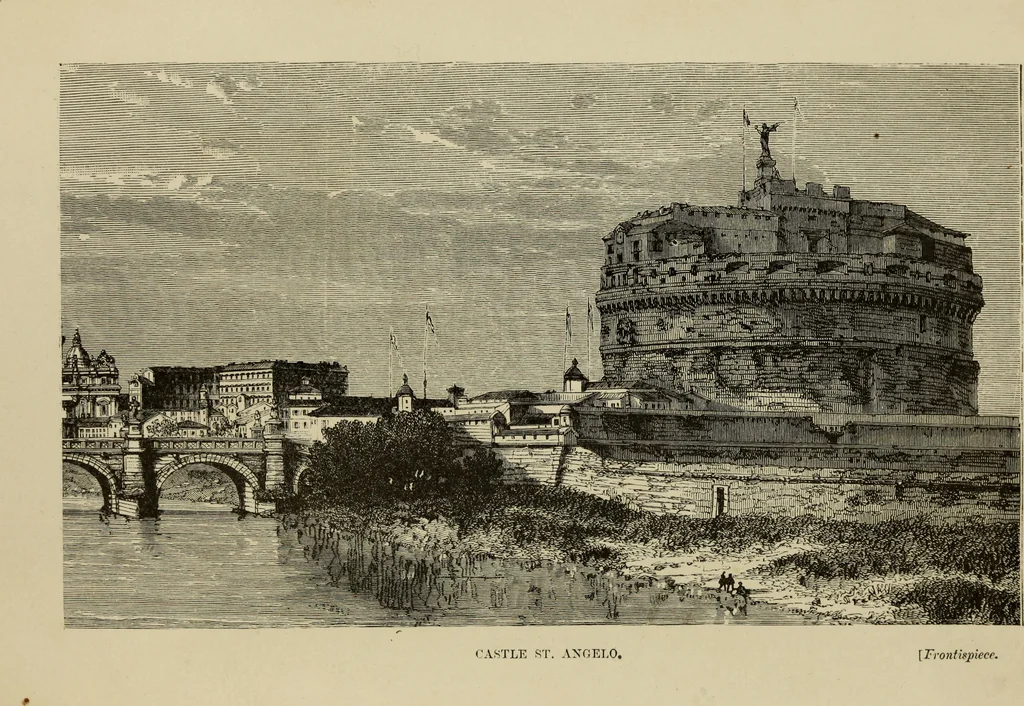An illustration from Castle St. Angelo ; and, The evil eye : being additional chapters to "Roba di Roma", 1877, leaf 5