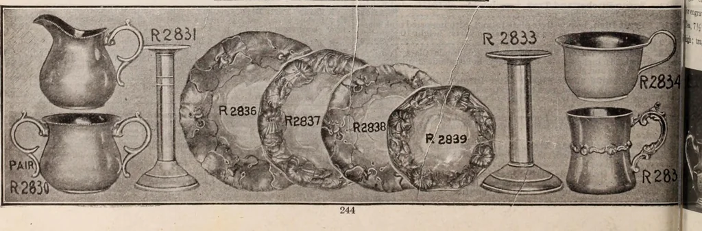 An illustration from [Catalog]., 1908, leaf 245