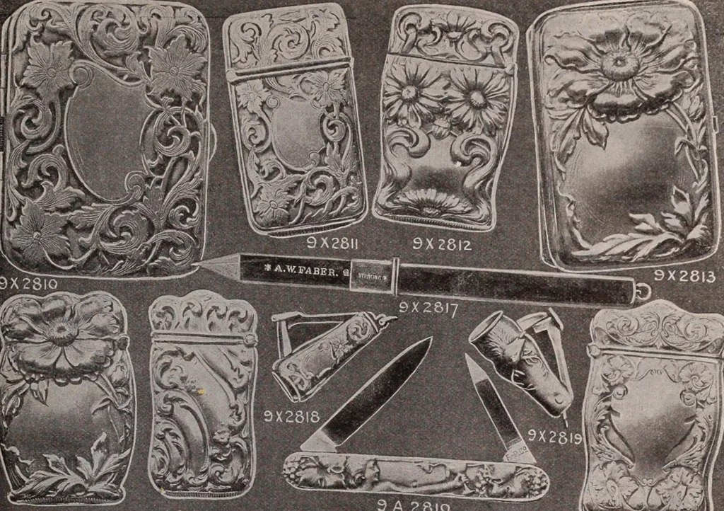 An illustration from [Catalog]., 1908, leaf 282