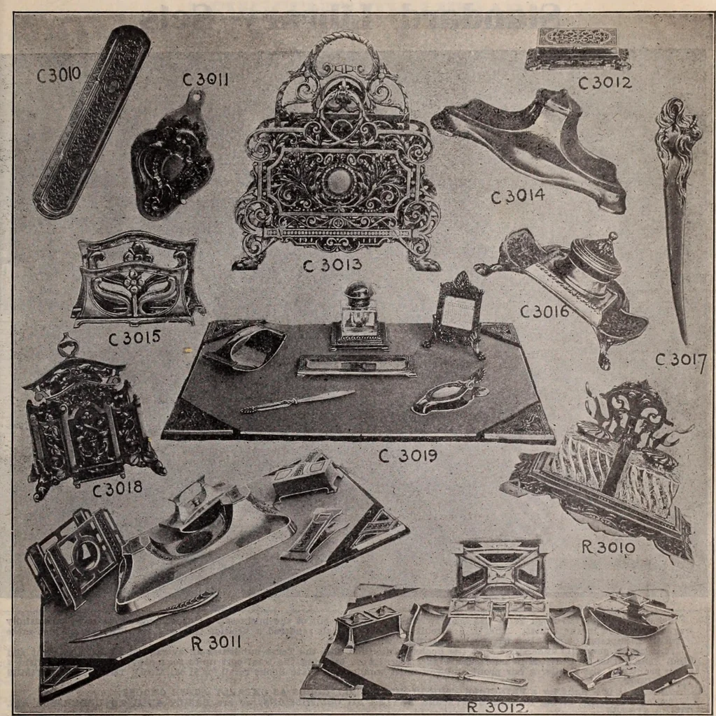 An illustration from [Catalog]., 1908, leaf 302