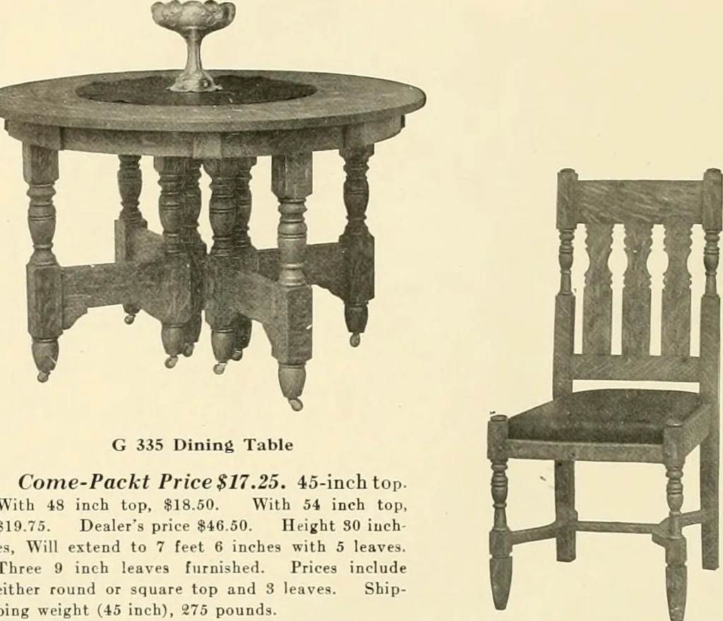 An illustration from Catalog "F" / Come-Packt Furniture Company., 1910, leaf 43