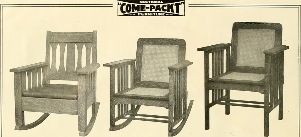 An illustration from Catalog "F" / Come-Packt Furniture Company., 1910, leaf 7