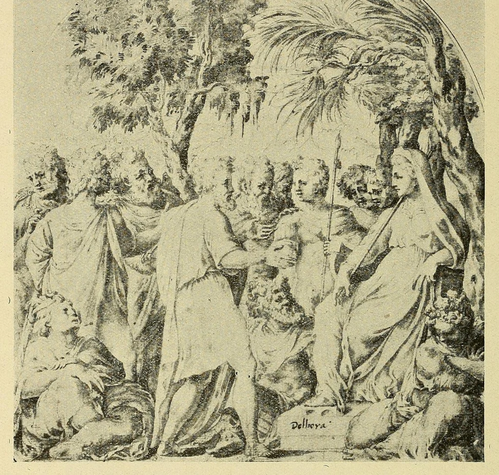 An illustration from Catalogo de las pinturas y dibujos de la Colección Pani;, 1921, leaf 188
