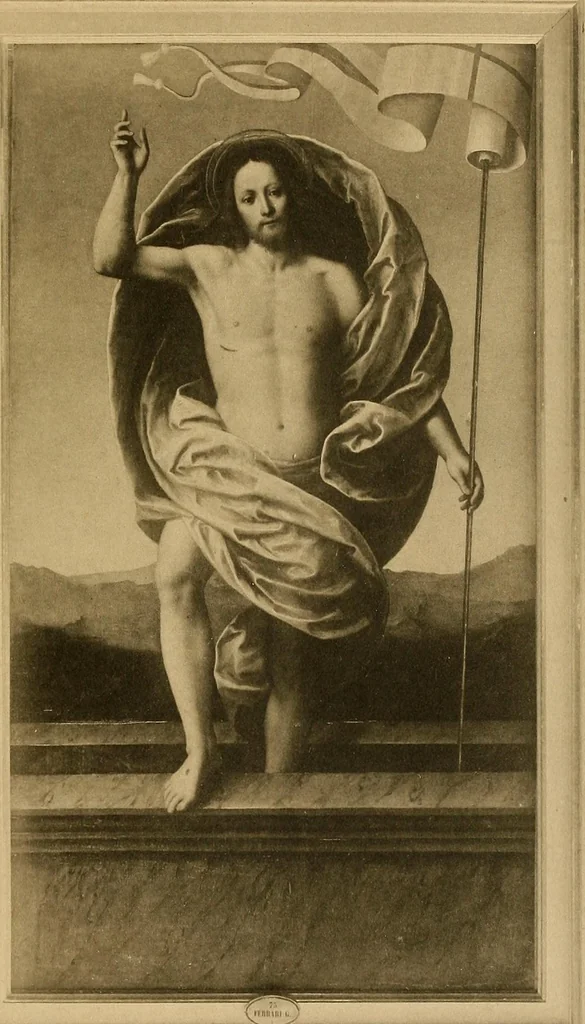 An illustration from Catalogo della Pinacoteca Scarpa di Motta di Livenza : quadri dei più celebri autori italiani ... : di cui la vendita al pubblico incanto avrà luogo in Milano ... 14 novembre 1895 e giorno seguente .., 1895, leaf 26
