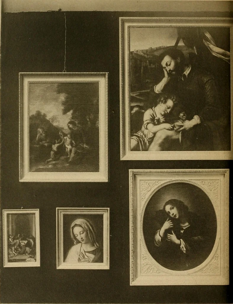 An illustration from Catalogo della Pinacoteca Scarpa di Motta di Livenza : quadri dei più celebri autori italiani ... : di cui la vendita al pubblico incanto avrà luogo in Milano ... 14 novembre 1895 e giorno seguente .., 1895, leaf 63