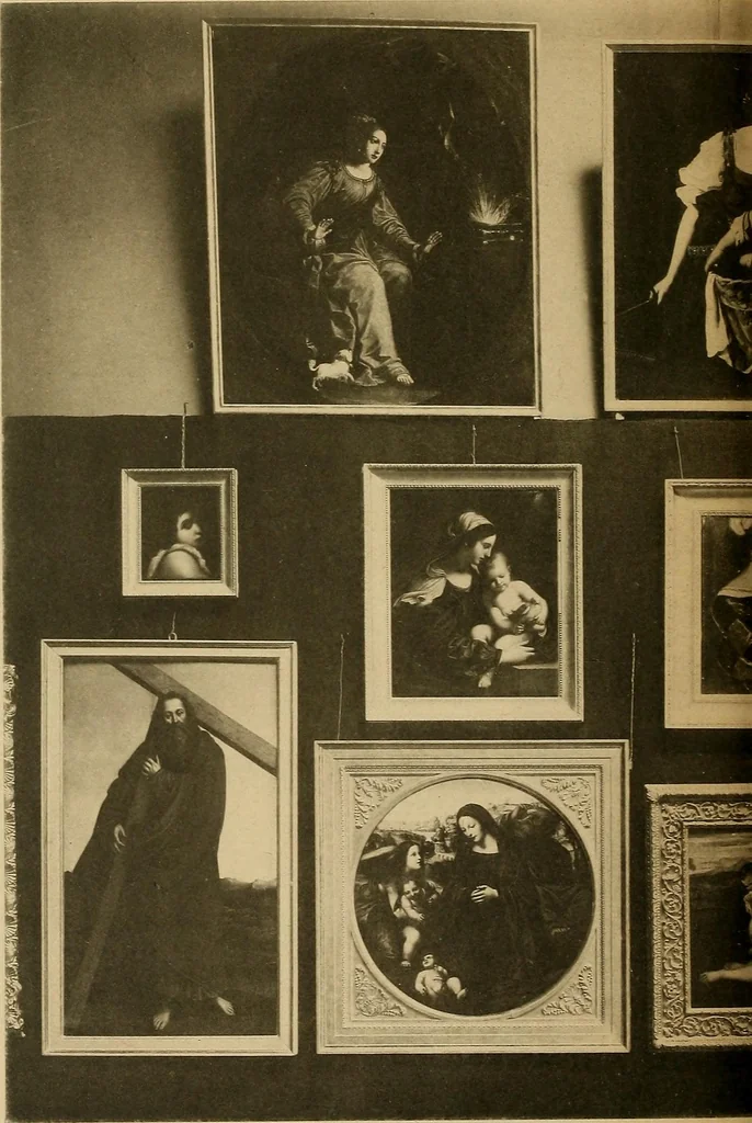 An illustration from Catalogo della Pinacoteca Scarpa di Motta di Livenza : quadri dei più celebri autori italiani ... : di cui la vendita al pubblico incanto avrà luogo in Milano ... 14 novembre 1895 e giorno seguente .., 1895, leaf 75
