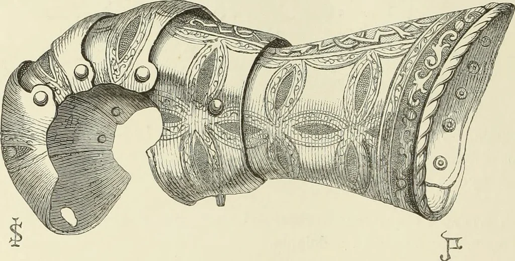 An illustration from A catalog of the antiquities and works of art, exhibited at Ironmongers' Hall, London, in the month of May, 1861, 1869, leaf 233