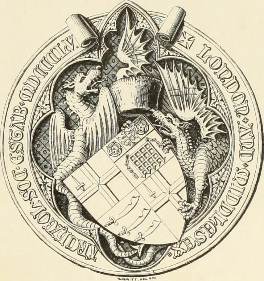 An illustration from A catalog of the antiquities and works of art, exhibited at Ironmongers' Hall, London, in the month of May, 1861, 1869, leaf 6
