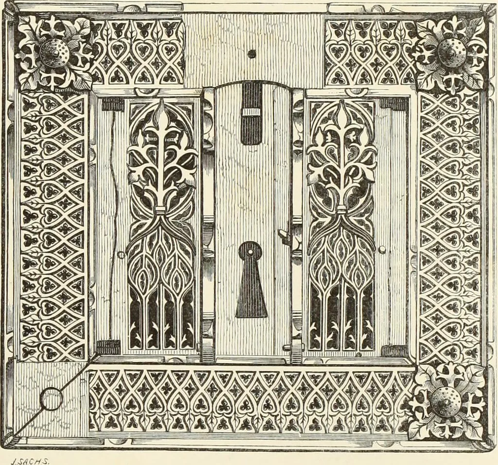 An illustration from A catalog of the antiquities and works of art, exhibited at Ironmongers' Hall, London, in the month of May, 1861, 1869, leaf 86