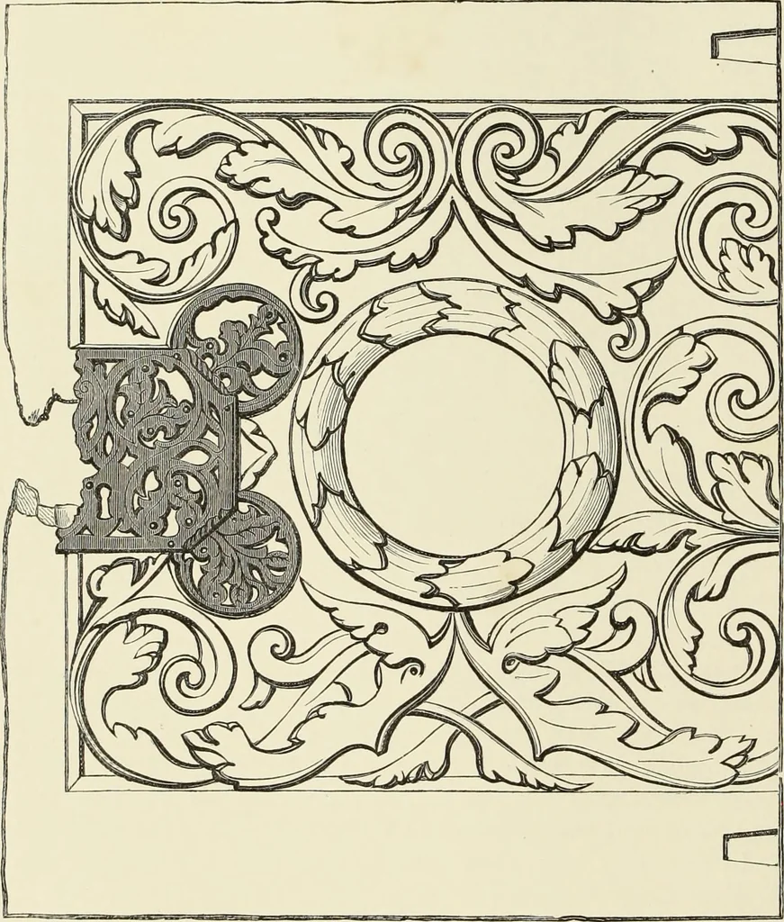 An illustration from A catalog of the antiquities and works of art, exhibited at Ironmongers' Hall, London, in the month of May, 1861, 1869, leaf 87
