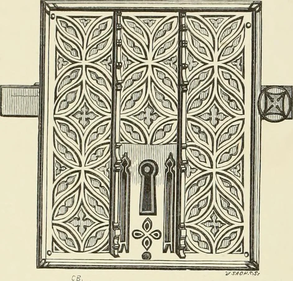 An illustration from A catalog of the antiquities and works of art, exhibited at Ironmongers' Hall, London, in the month of May, 1861, 1869, leaf 89