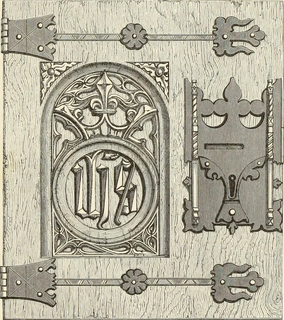 An illustration from A catalog of the antiquities and works of art, exhibited at Ironmongers' Hall, London, in the month of May, 1861, 1869, leaf 90