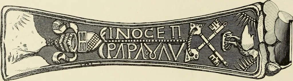 An illustration from A catalog of the antiquities and works of art, exhibited at Ironmongers' Hall, London, in the month of May, 1861, 1869, leaf 215