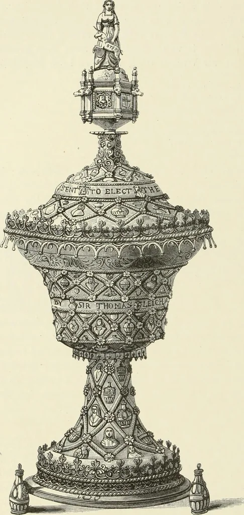 An illustration from A catalog of the antiquities and works of art, exhibited at Ironmongers' Hall, London, in the month of May, 1861, 1869, leaf 281