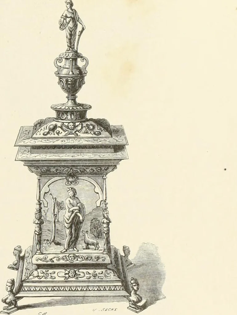 An illustration from A catalog of the antiquities and works of art, exhibited at Ironmongers' Hall, London, in the month of May, 1861, 1869, leaf 300