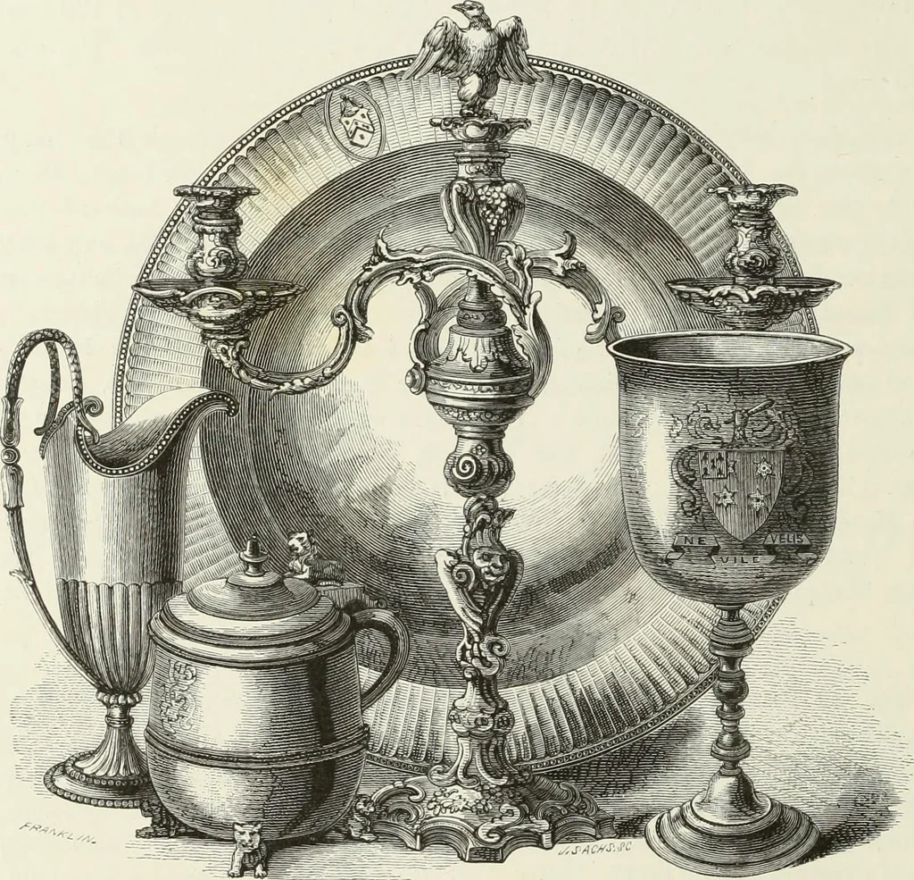 An illustration from A catalog of the antiquities and works of art, exhibited at Ironmongers' Hall, London, in the month of May, 1861, 1869, leaf 325
