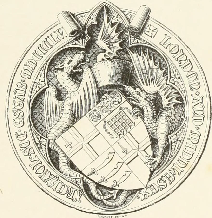 An illustration from A catalog of the antiquities and works of art, exhibited at Ironmongers' Hall, London, in the month of May, 1861, 1869, leaf 8