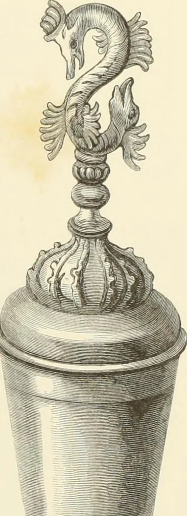 An illustration from A catalog of the antiquities and works of art, exhibited at Ironmongers' Hall, London, in the month of May, 1861, 1869, leaf 84
