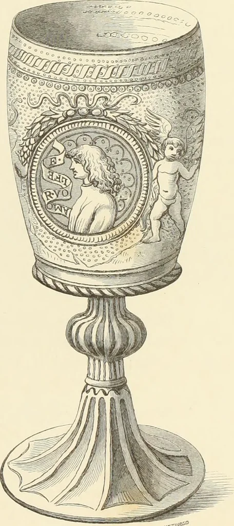An illustration from A catalog of the antiquities and works of art, exhibited at Ironmongers' Hall, London, in the month of May, 1861, 1869, leaf 88