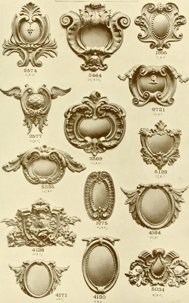 An illustration from Catalog of Capitals, brackets and compo ornament for exterior and interior decoration, 1900, leaf 110