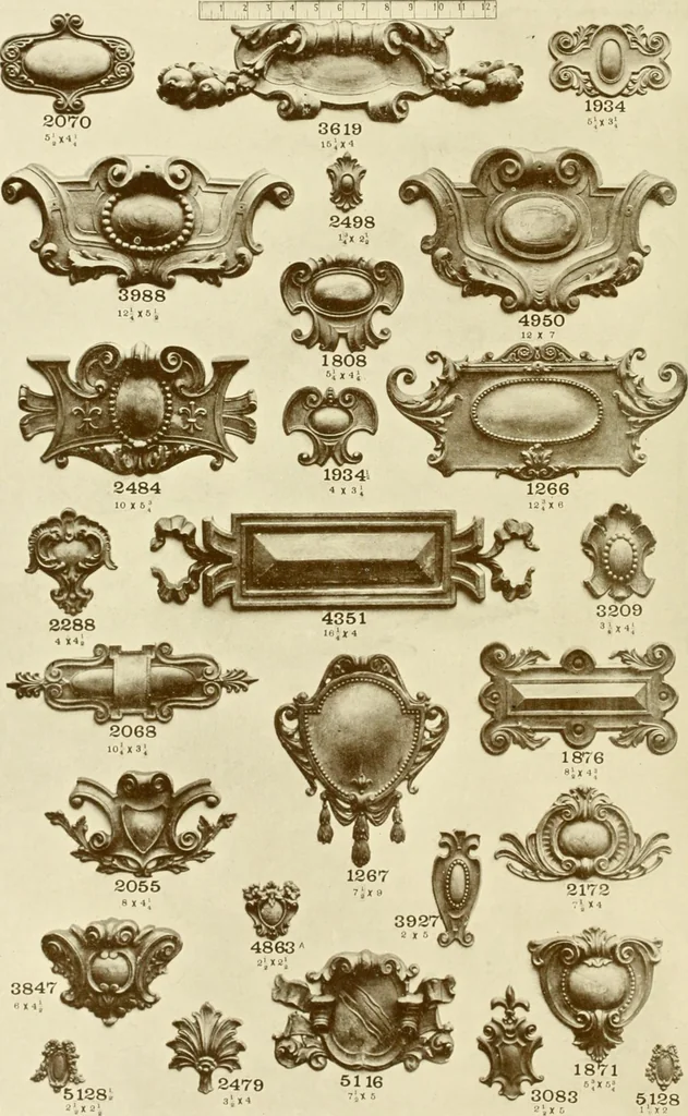 An illustration from Catalog of Capitals, brackets and compo ornament for exterior and interior decoration, 1900, leaf 111