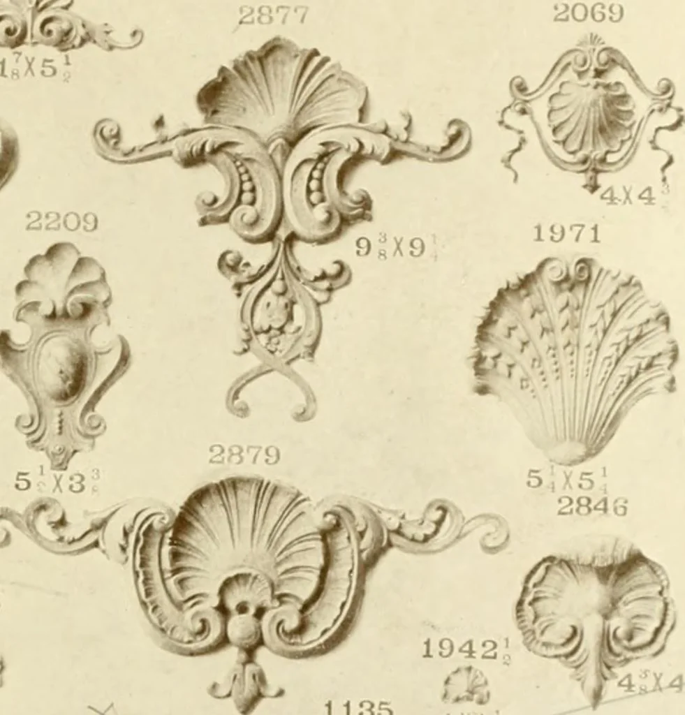 An illustration from Catalog of Capitals, brackets and compo ornament for exterior and interior decoration, 1900, leaf 112
