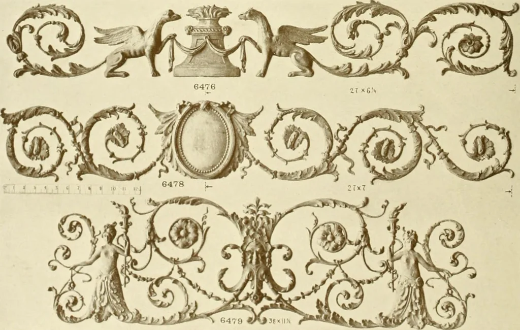 An illustration from Catalog of Capitals, brackets and compo ornament for exterior and interior decoration, 1900, leaf 117
