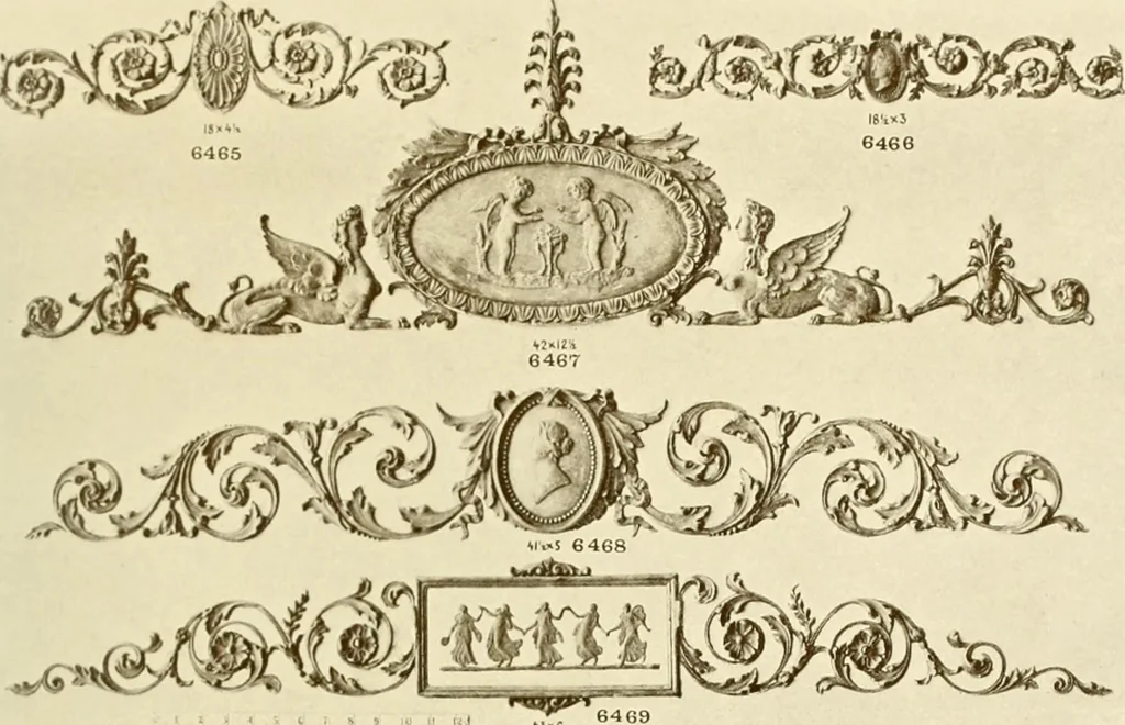 An illustration from Catalog of Capitals, brackets and compo ornament for exterior and interior decoration, 1900, leaf 118