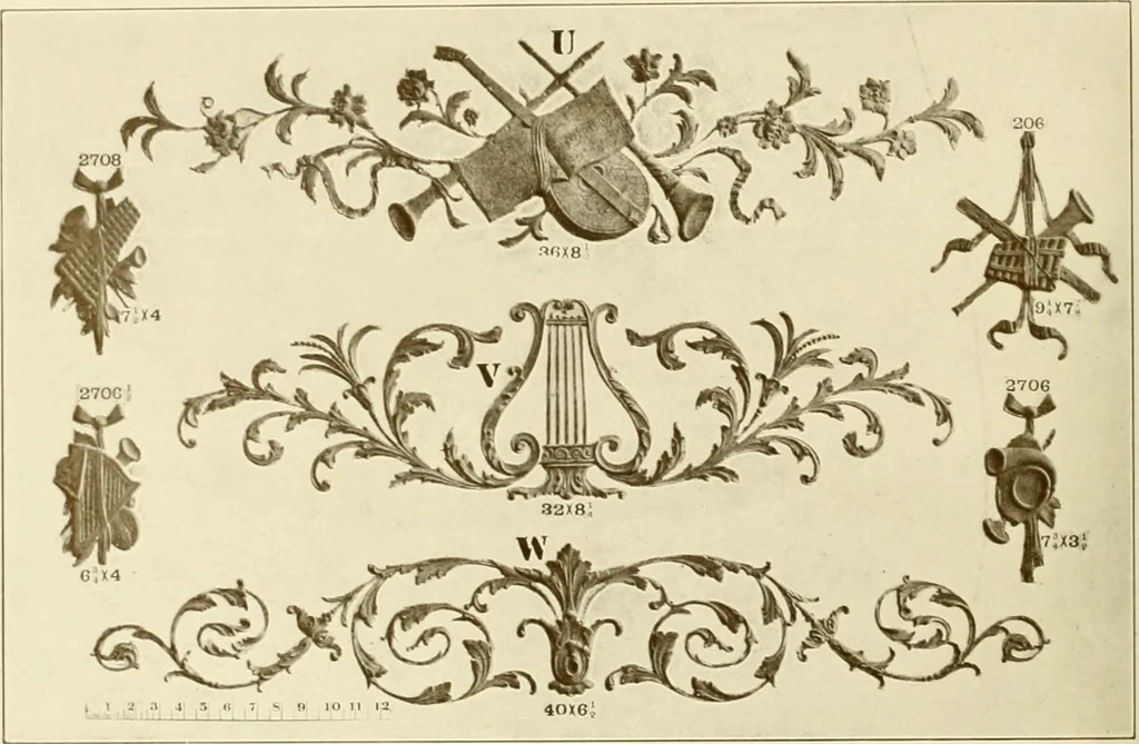 An illustration from Catalog of Capitals, brackets and compo ornament for exterior and interior decoration, 1900, leaf 119