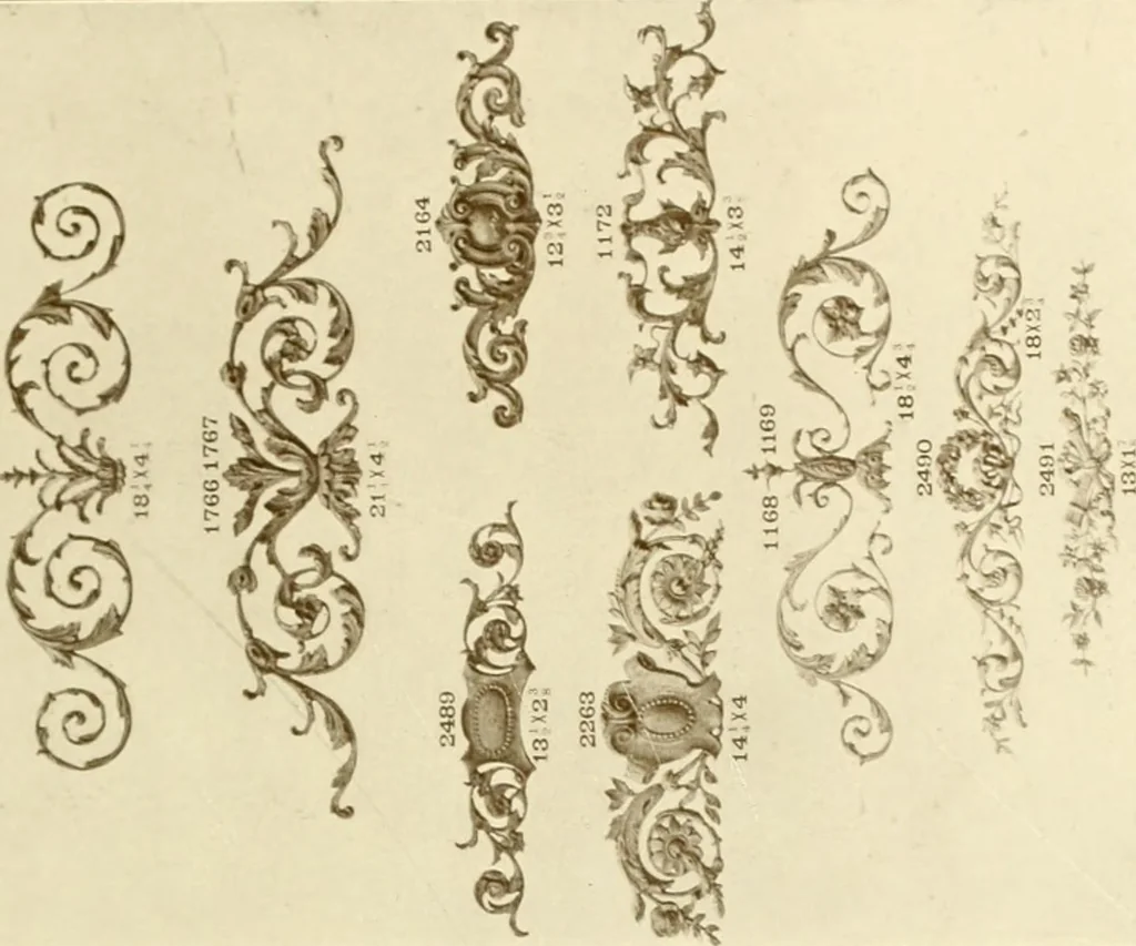 An illustration from Catalog of Capitals, brackets and compo ornament for exterior and interior decoration, 1900, leaf 120