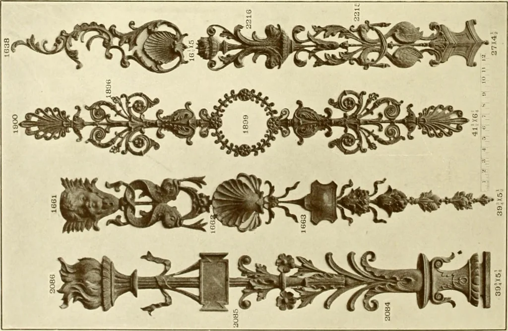 An illustration from Catalog of Capitals, brackets and compo ornament for exterior and interior decoration, 1900, leaf 121