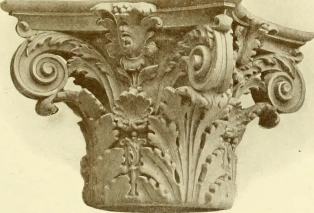 An illustration from Catalog of Capitals, brackets and compo ornament for exterior and interior decoration, 1900, leaf 16