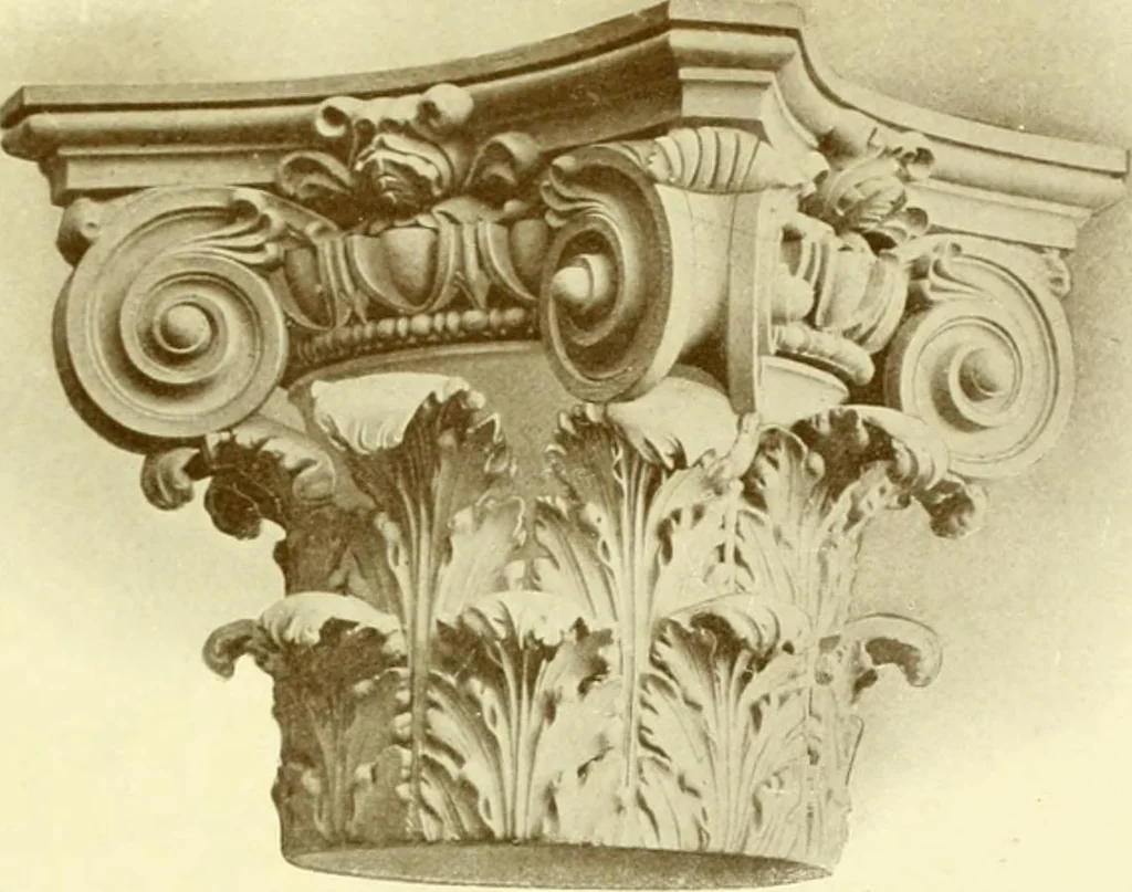 An illustration from Catalog of Capitals, brackets and compo ornament for exterior and interior decoration, 1900, leaf 16