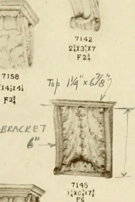 An illustration from Catalog of Capitals, brackets and compo ornament for exterior and interior decoration, 1900, leaf 20