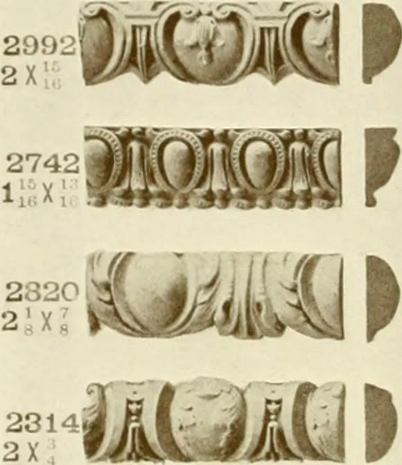 An illustration from Catalog of Capitals, brackets and compo ornament for exterior and interior decoration, 1900, leaf 23