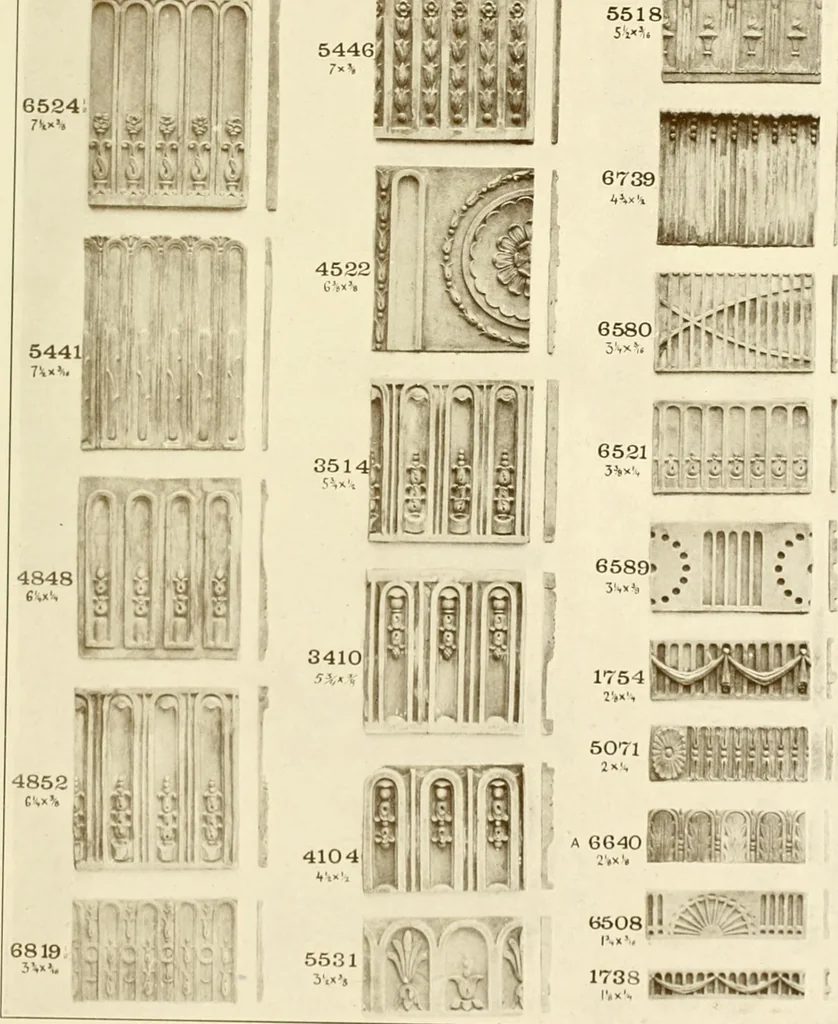 An illustration from Catalog of Capitals, brackets and compo ornament for exterior and interior decoration, 1900, leaf 32