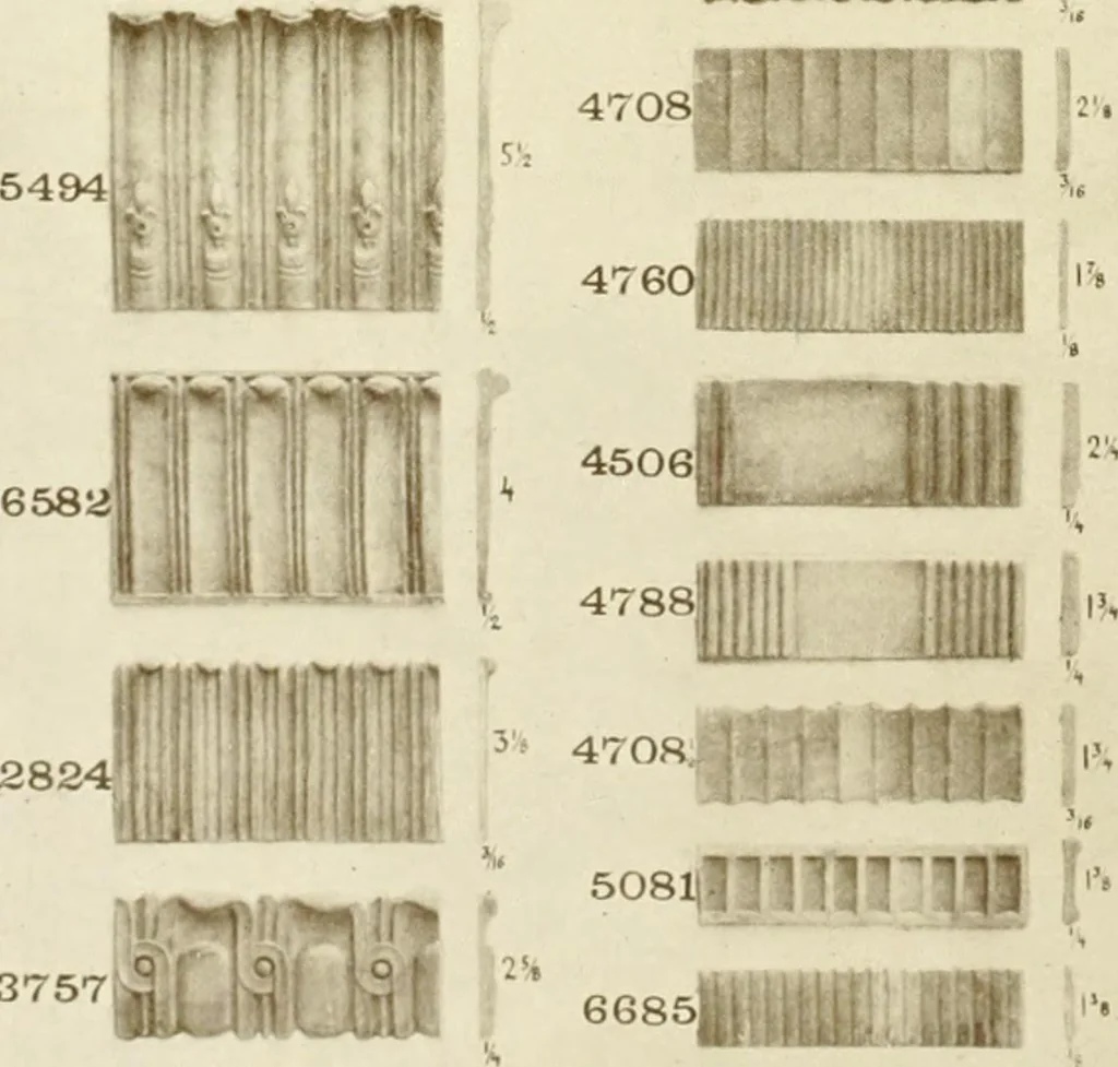 An illustration from Catalog of Capitals, brackets and compo ornament for exterior and interior decoration, 1900, leaf 35