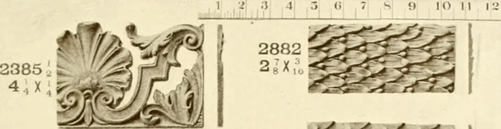 An illustration from Catalog of Capitals, brackets and compo ornament for exterior and interior decoration, 1900, leaf 38