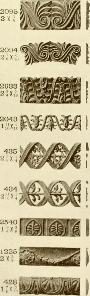 An illustration from Catalog of Capitals, brackets and compo ornament for exterior and interior decoration, 1900, leaf 38