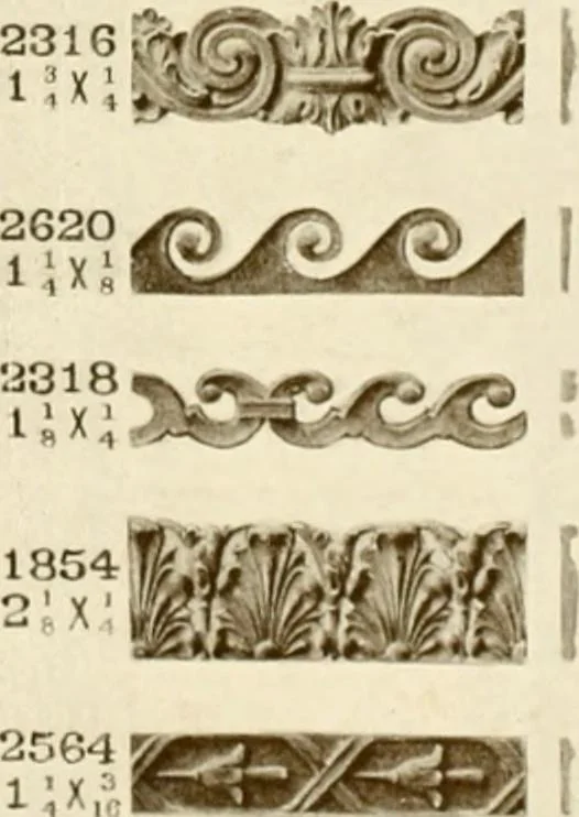 An illustration from Catalog of Capitals, brackets and compo ornament for exterior and interior decoration, 1900, leaf 38