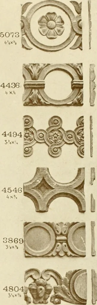 An illustration from Catalog of Capitals, brackets and compo ornament for exterior and interior decoration, 1900, leaf 40