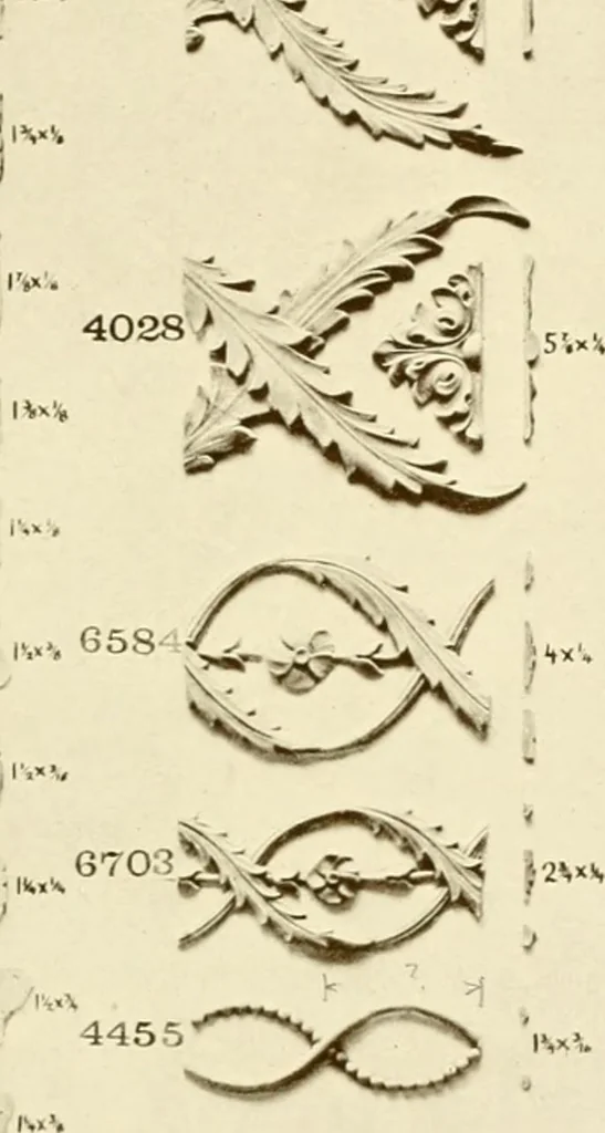 An illustration from Catalog of Capitals, brackets and compo ornament for exterior and interior decoration, 1900, leaf 42