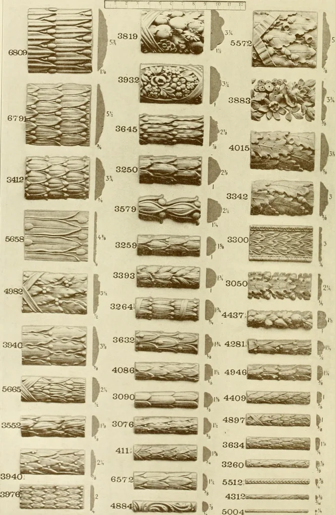 An illustration from Catalog of Capitals, brackets and compo ornament for exterior and interior decoration, 1900, leaf 43