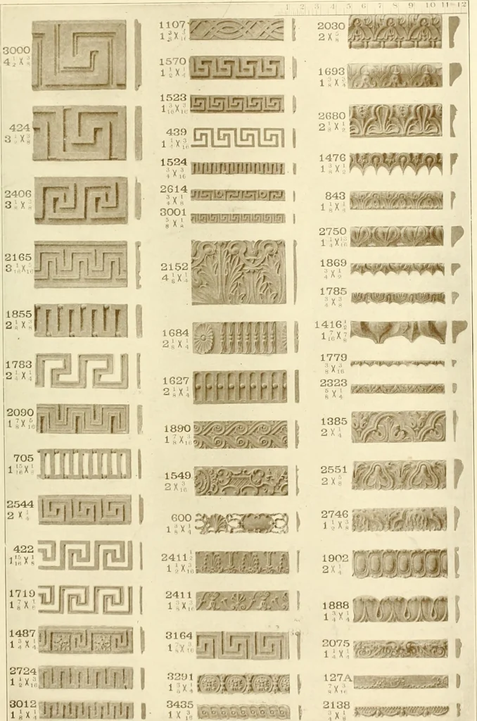 An illustration from Catalog of Capitals, brackets and compo ornament for exterior and interior decoration, 1900, leaf 48
