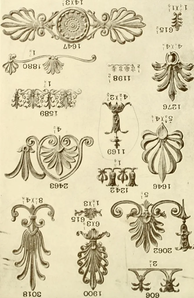 An illustration from Catalog of Capitals, brackets and compo ornament for exterior and interior decoration, 1900, leaf 50