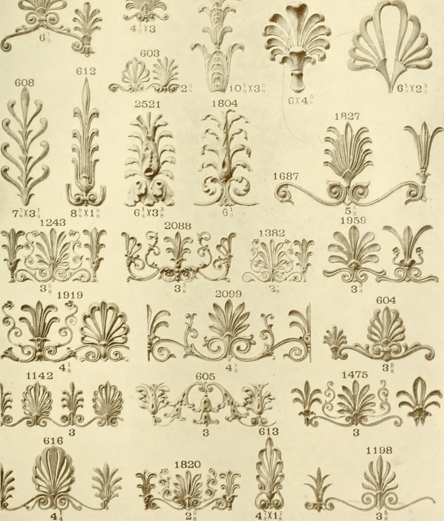 An illustration from Catalog of Capitals, brackets and compo ornament for exterior and interior decoration, 1900, leaf 52