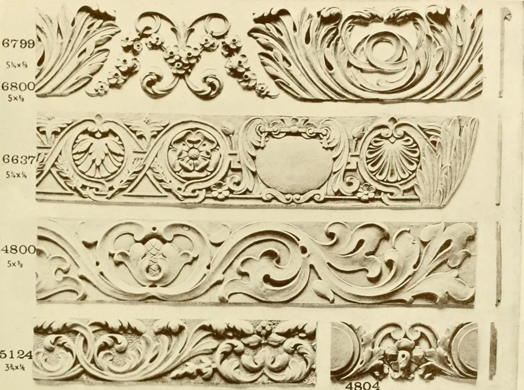 An illustration from Catalog of Capitals, brackets and compo ornament for exterior and interior decoration, 1900, leaf 54